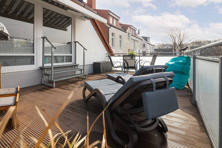 Vakantiewoning voor 3 personen, met balkon op Norderney