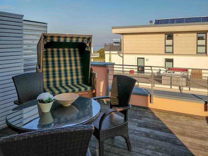 Ferienwohnung für 2 Personen, mit Terrasse und Sauna in Börgerende-Rethwisch