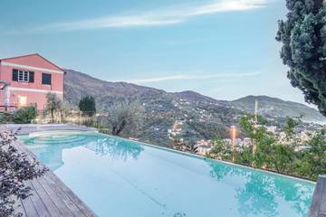 Ferienwohnung für 2 Personen, mit Balkon/Terrasse und Pool an der Ligurische Küste