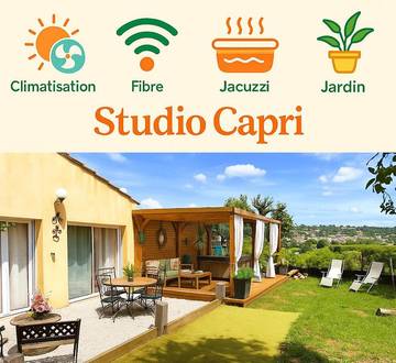 Gîte pour 3 personnes, avec jardin et jacuzzi à Camps-la-Source