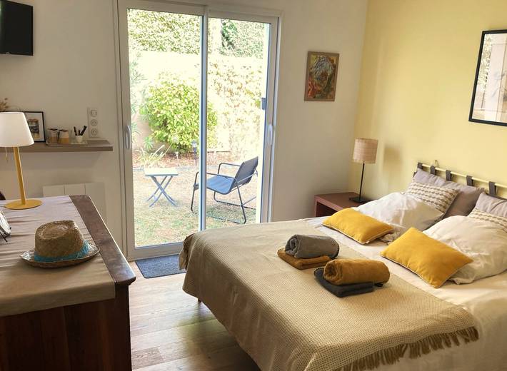 Chambre d’hôte pour 2 personnes, avec jardin à Saint-Palais-sur-Mer