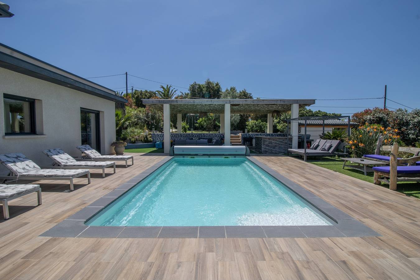 Villa 'Luxe, Bien-être, Vue Mer' avec vue sur la mer, Wi-Fi et climatisation in Grosseto-Prugna, Région d'Ajaccio