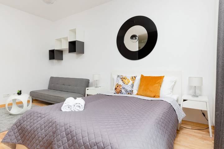 Studio dla 4 osób, z balkon/ taras, Dla rodziny w Warszawa