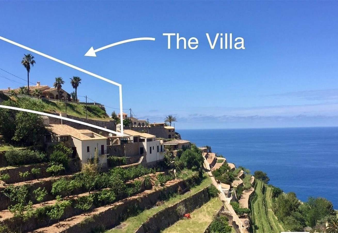 Villa Marimuntana con vistas al mar, piscina y Wi-Fi in Bañalbufar, Costa de Mallorca
