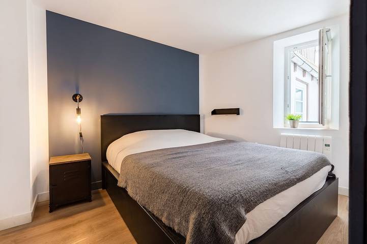 Ganze Wohnung, G2-Apartment-Apartment-Ensuite mit Dusche-Strassenblick in Straßburg, Region Straßburg