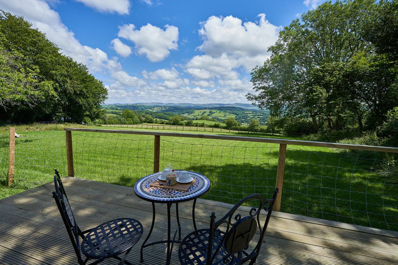 Woodpecker Pod with views in Ceredigion