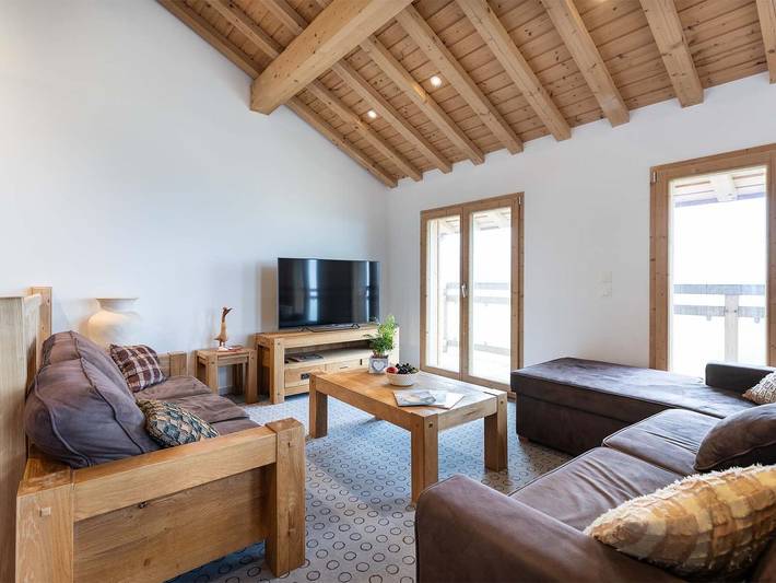 Chalet pour 14 personnes, avec balcon et sauna, animaux acceptés à Peisey-Nancroix - 3