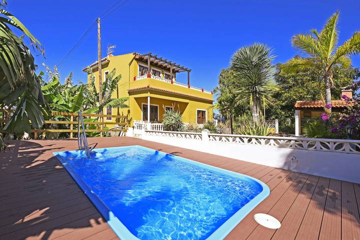 Ferienhaus für 4 Personen, mit Seeblick und Terrasse sowie Garten auf den Kanaren