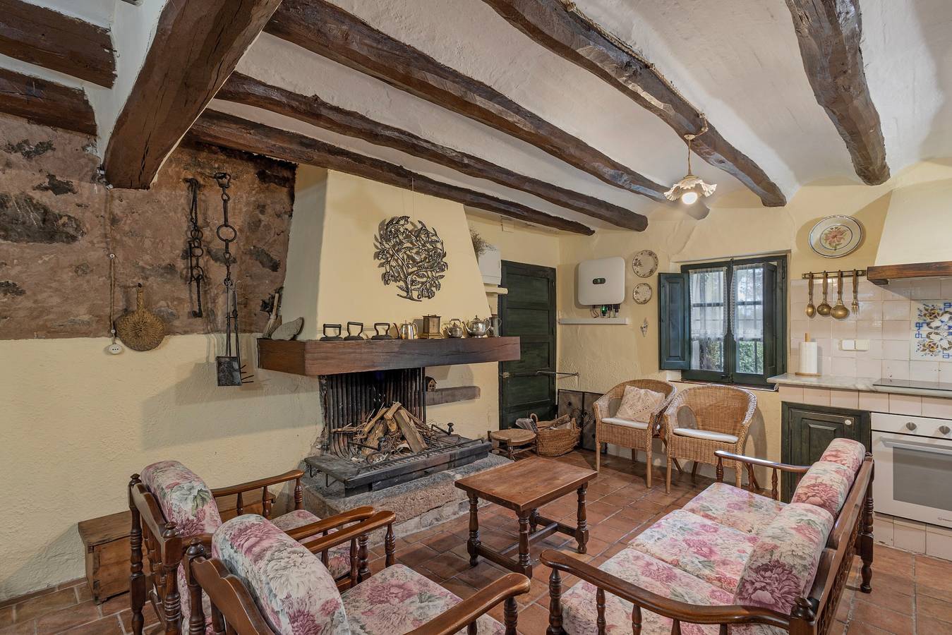 Finca 'Can Pere Martí' mit privatem Pool, privater Terrasse und Wi-Fi in Jorba, Barcelona Binnenland