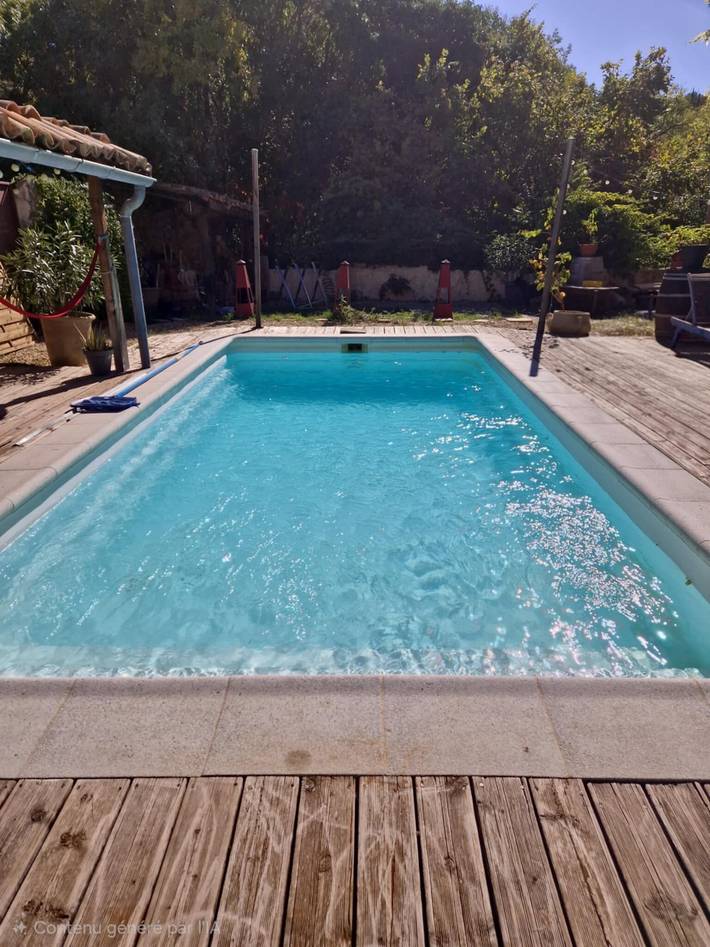 Hel enrumslägenhet, Studio "La Farigoulette" with Shared Pool, Private Terrace and Wi-Fi in Aniane, Lodève region