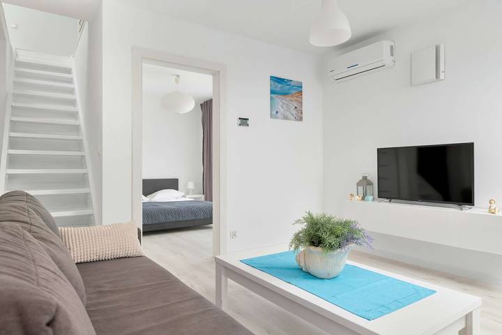 Ganze Wohnung, Ferienwohnung für 9 Personen mit Garten in Leba, Slowinzischer Nationalpark