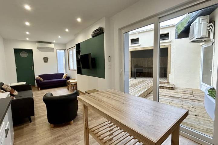 Gîte pour 9 personnes, avec jardin et balcon au Le Crotoy