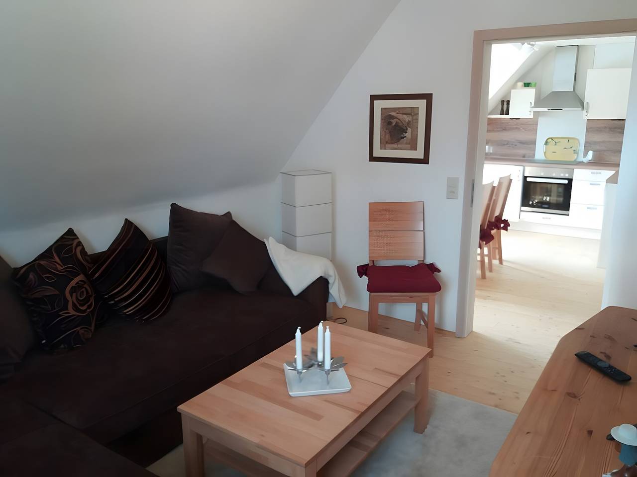 Ganze Wohnung, Die Wohnung Gerti mit ca. 45 m2 im Dachgeschoss in Schauenburg, Hessisches Bergland