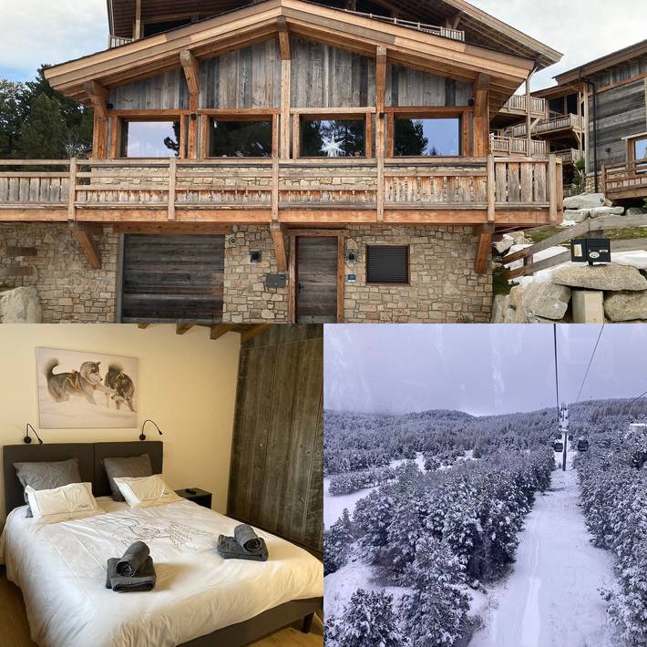 Chalet 'Nid Des Écureuils' avec vue sur la montagne, terrasse privée et Wi-Fi in Font-Romeu-Odeillo-Via, Parc naturel régional des Pyrénées catalanes