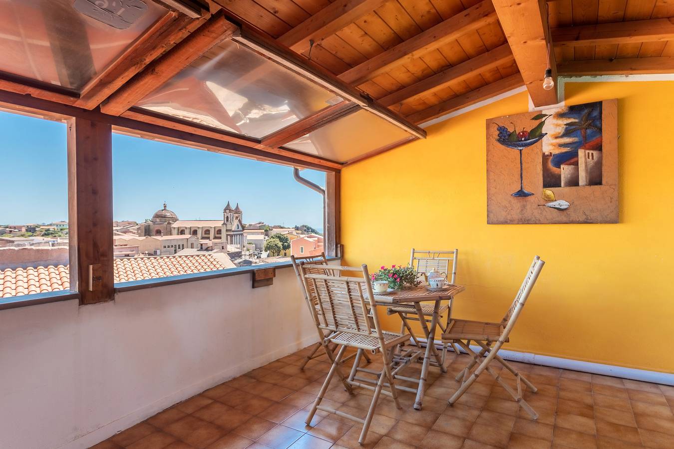 Holiday Home 'Meravigliosa Terrazza' with Sea View, Wi-Fi and Air Conditioning in Tresnuraghes, Planargia