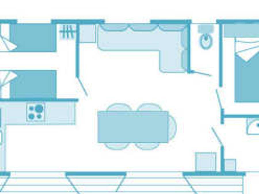 Camping Sandaya L'Anse du Brick - Mobilhome 5 personas - Cabaña 4/5p 2ch *** in Fermanville, Región de Cherbourg