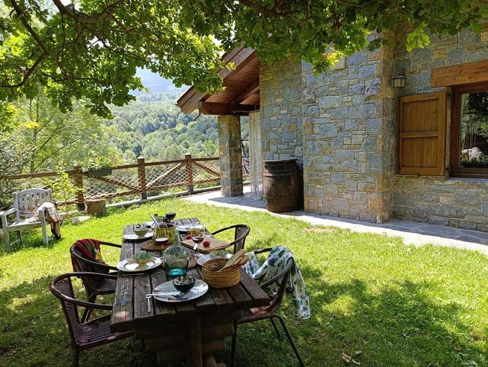 Location de vacances pour 11 personnes, avec vue et piscine ainsi que jardin et bassin pour enfant à Vilallonga de Ter - 4