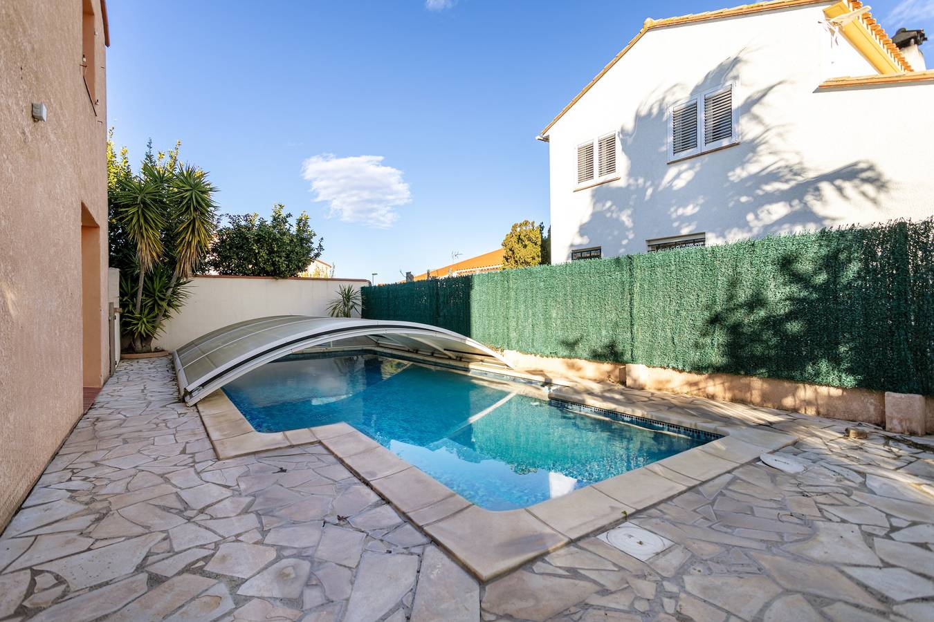 Villa 'Climatise Avec Grande Piscine' avec vue sur les montagnes, Wi-Fi et climatisation in Saint-Laurent-de-la-Salanque, Côte méditerranéenne (France)
