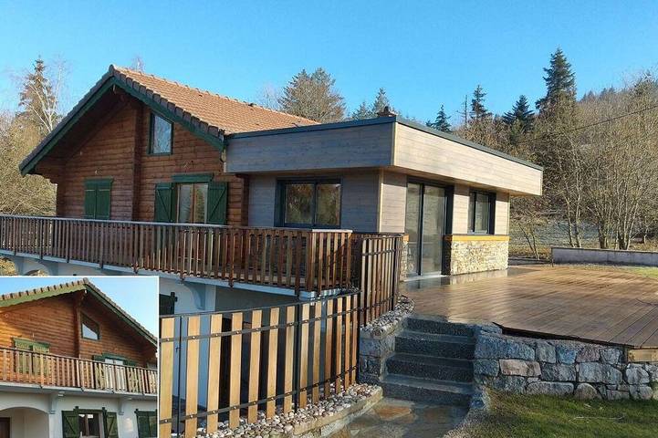 Chalet pour 12 personnes, avec balcon et jardin