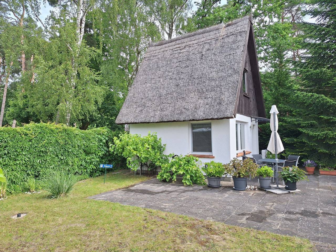 Reetgedecktes Haus in Karlshagen, Usedomer Norden