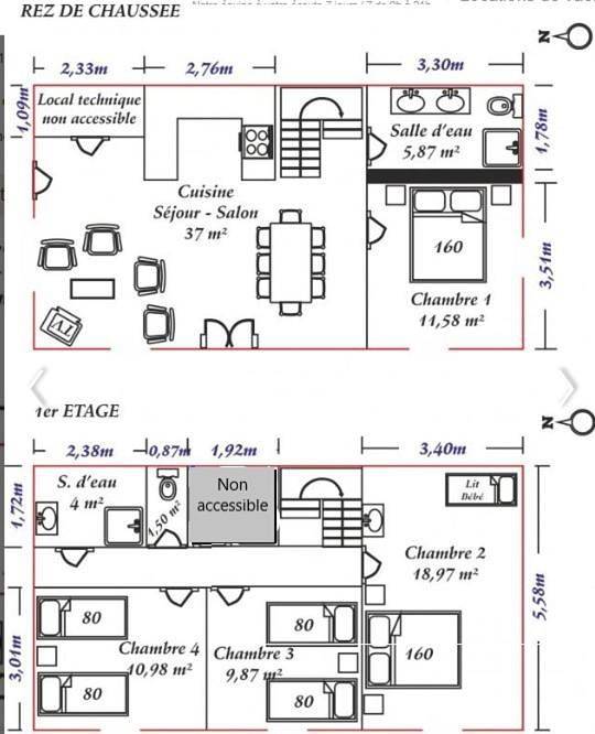 Location de vacances pour 8 personnes, avec jardin ainsi que piscine et sauna, adapté aux familles à Villainville - 3