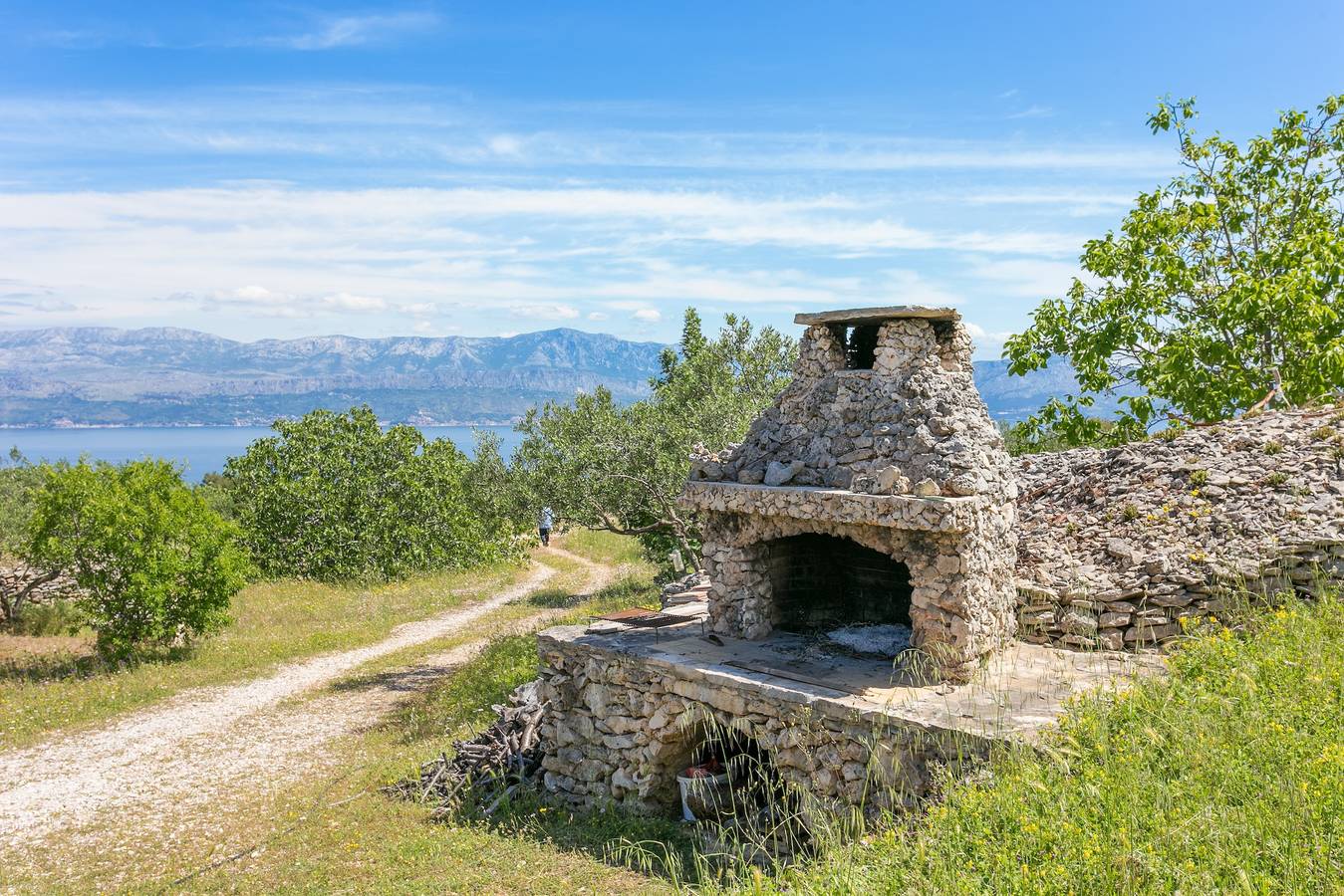 Casa de una habitación con terraza y vista al mar Supetar, Brac K-17330 in Supetar, Brac