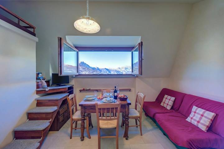 Ganze Wohnung, Studio Placide Mountain View in Sauze d'Oulx, Via Lattea