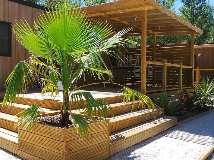 Flower Camping Le Lac De Thesauque - Mobilheim 6 personen - Home Flower Premium in Montgeard, Lauragais