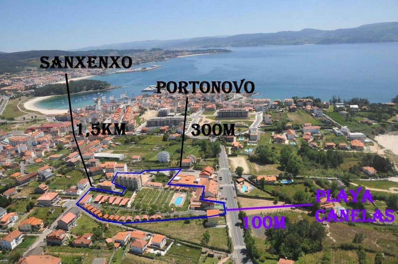 Camping Playa Canelas in Portonovo, Sanxenxo