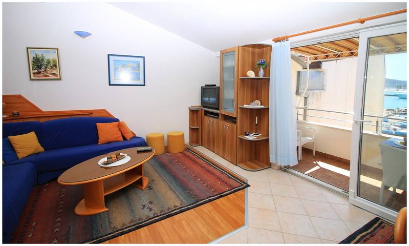 Gîte pour 2 personnes, avec balcon/terrasse à Rogoznica