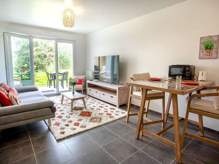 Appartement de vacances pour 2 personnes, avec Terrasse et Jardin