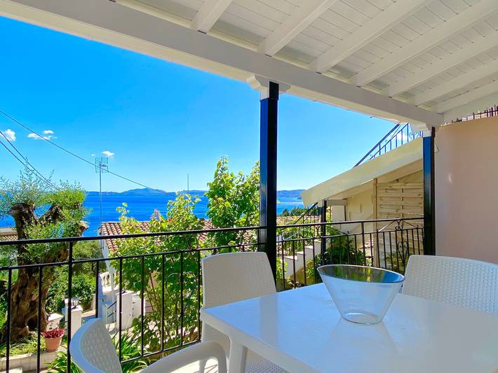 Ferienwohnung für 3 Personen, mit Balkon und Terrasse sowie Garten