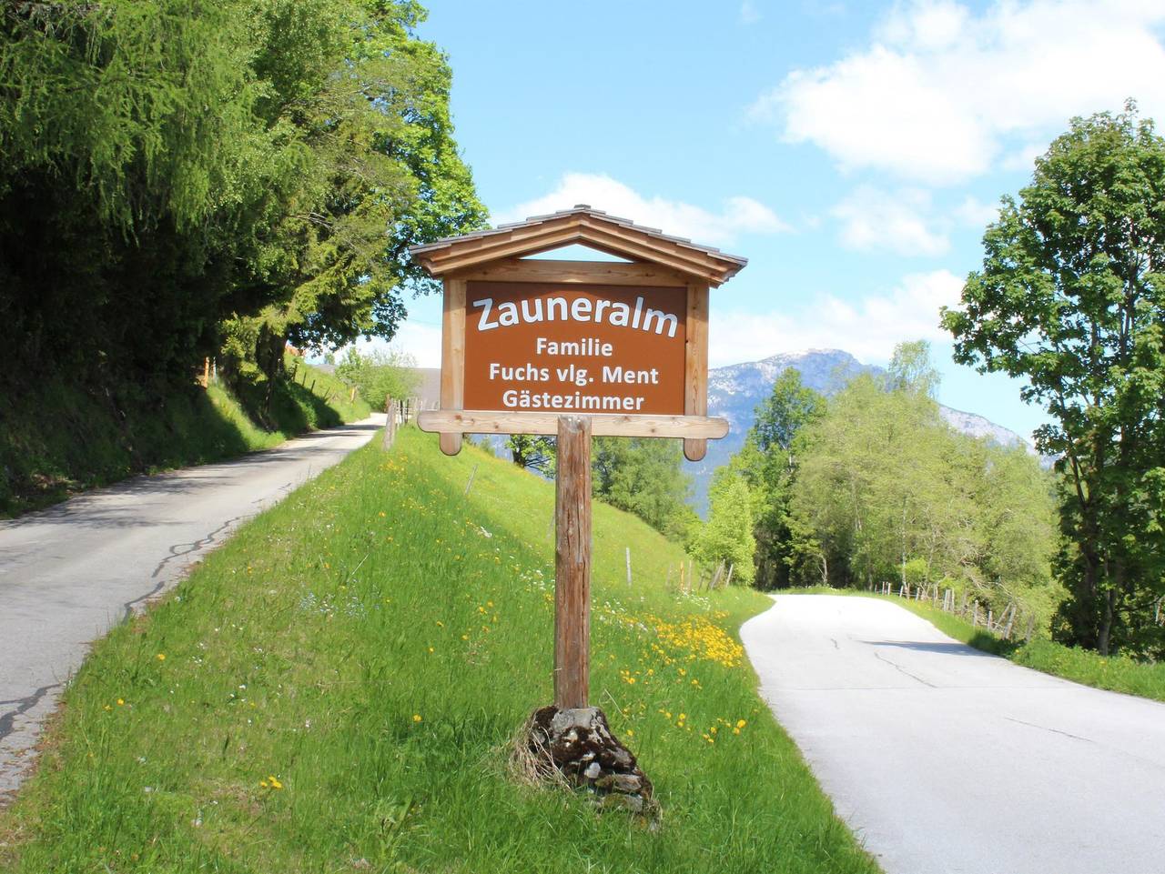 Zauneralm - Doppelzimmer mit Dusche u. fl. Wasser (Wc im Gang) in Gössenberg, Schladming-Dachstein