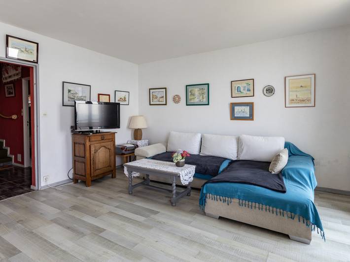 Maison de vacances « Bellevue » avec vue sur mer, terrasse privée et Wi-Fi in Trédrez-Locquémeau, Ceinture Dorée