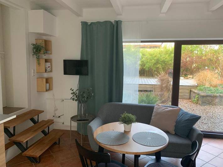 Ferienwohnung für 3 Personen, mit Terrasse und Garten sowie Ausblick in Lüneburg