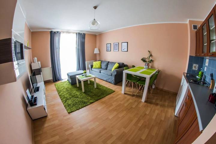 Apartament wakacyjny dla 4 osób, z Balkon i Widok w Koszalin
