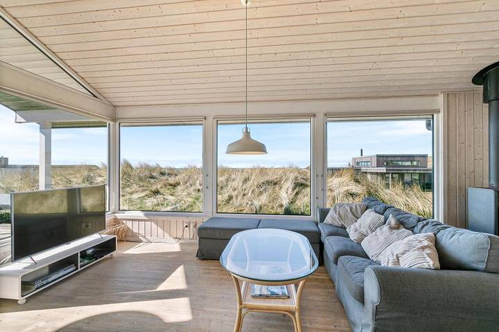 Ferienhaus für 6 Personen, mit Terrasse und Sauna sowie Ausblick und Balkon/Terrasse, mit Haustier in Søndervig - 4