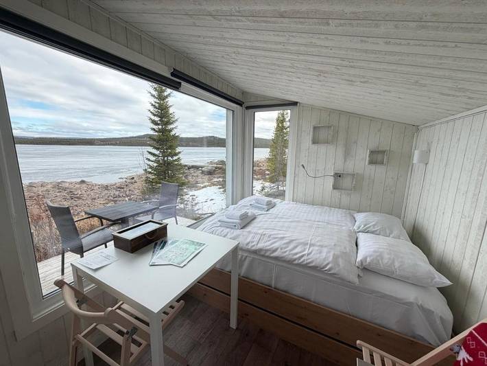 Lodge für 2 Personen, mit Seeblick und Garten sowie Sauna und Ausblick in Lappland (Schweden) - 2