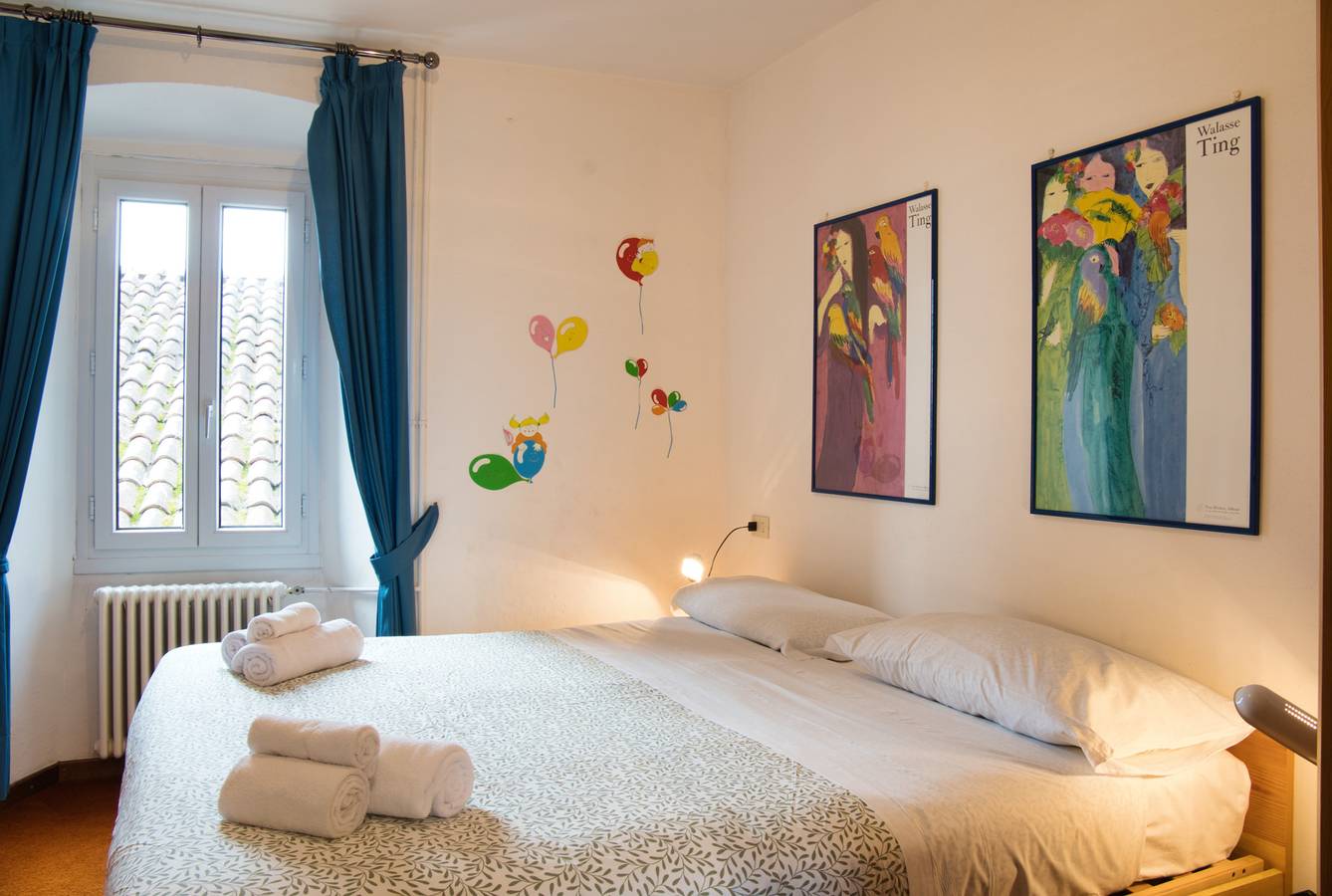 Family typical house in historic center in Domaso, Comer See
