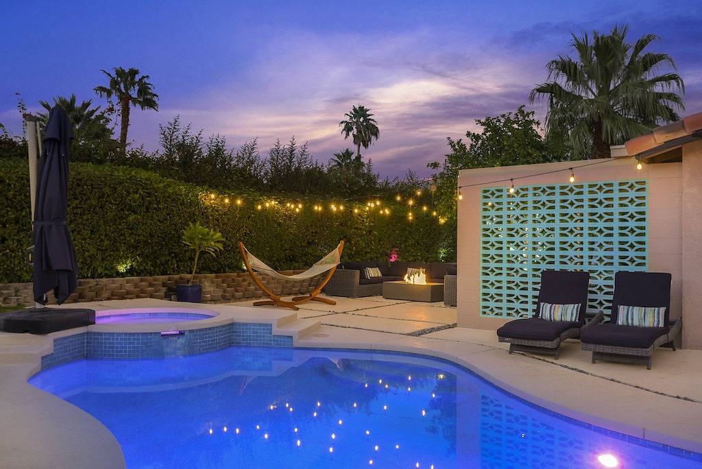 Majestätischen Berge Von Entertainer Private Bkyd w / Sparkling Pool & Spa in Palm Springs, Coachella Valley