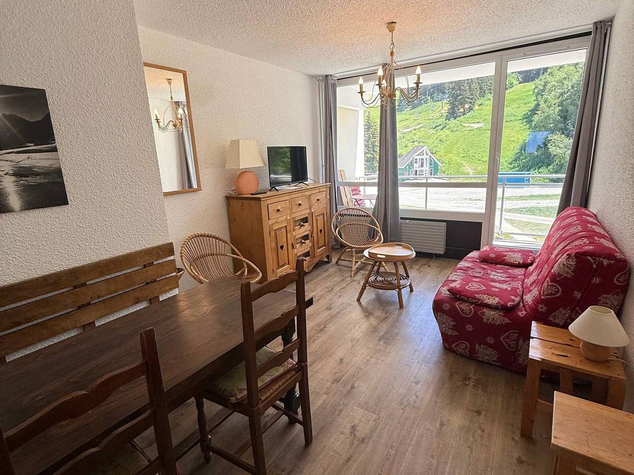 Apartamento entero, Apartamento de 2 piezas a pie de pistas, balcón y guardaesquís in Prapoutel, Les Adrets