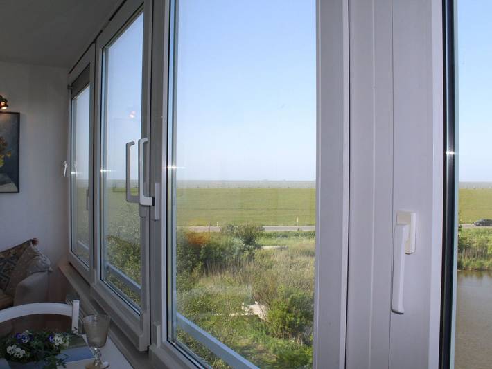 Ferienwohnung für 3 Personen, mit Seeblick und Ausblick in Nordstrand