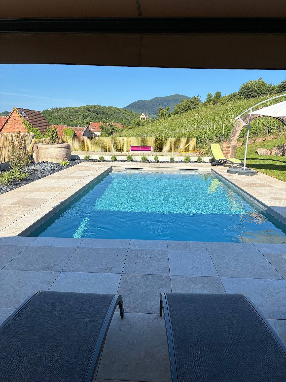 Gîte Fruehmess 3 stelle con piscina condivisa sulla Strada dei Vini d'Alsazia a Itterswiller in Itterswiller, Regione di Sélestat-Erstein