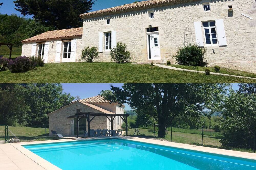 Landhaus mit großem Südwest-Pool 16 Personen 6 Schlafzimmer in Blaymont, Agen und Umgebung