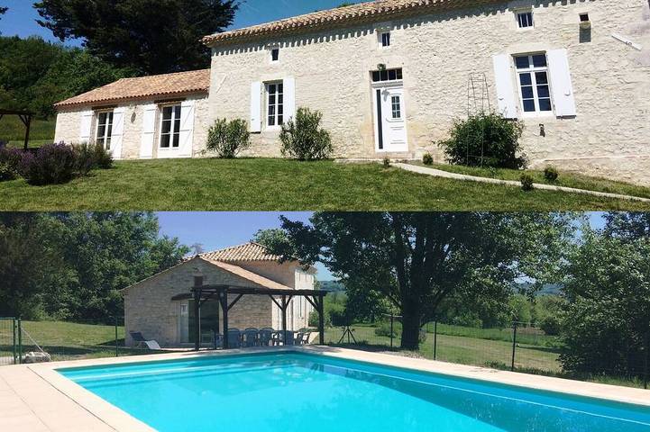 Gîte pour 16 personnes, avec Jacuzzi ainsi que Terrasse et Jardin