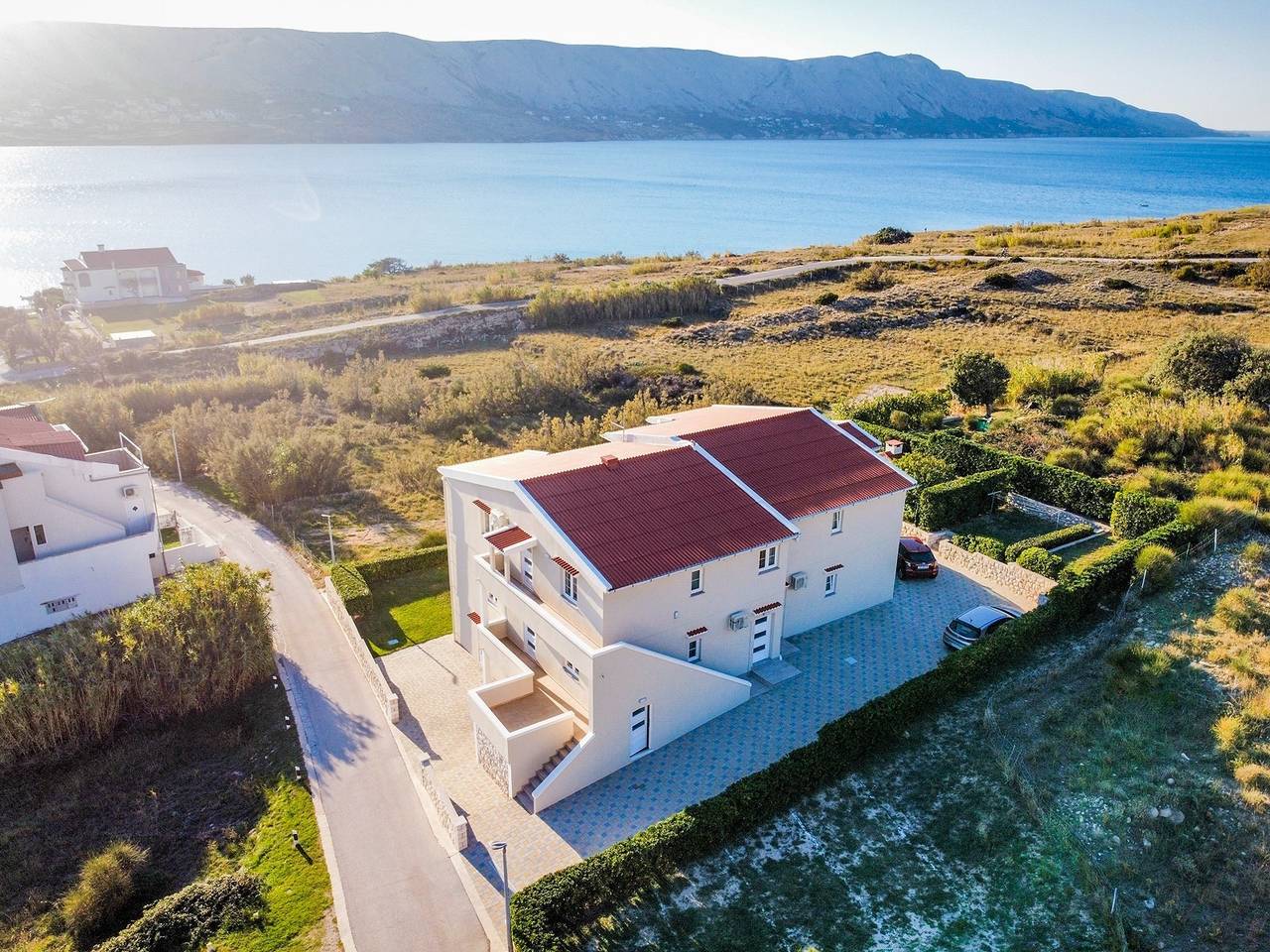 Ganze Wohnung, 1-Zimmer-Ferienwohnung mit Terrasse und Meerblick Pag A-6291-d in Pag Stadt, Pag