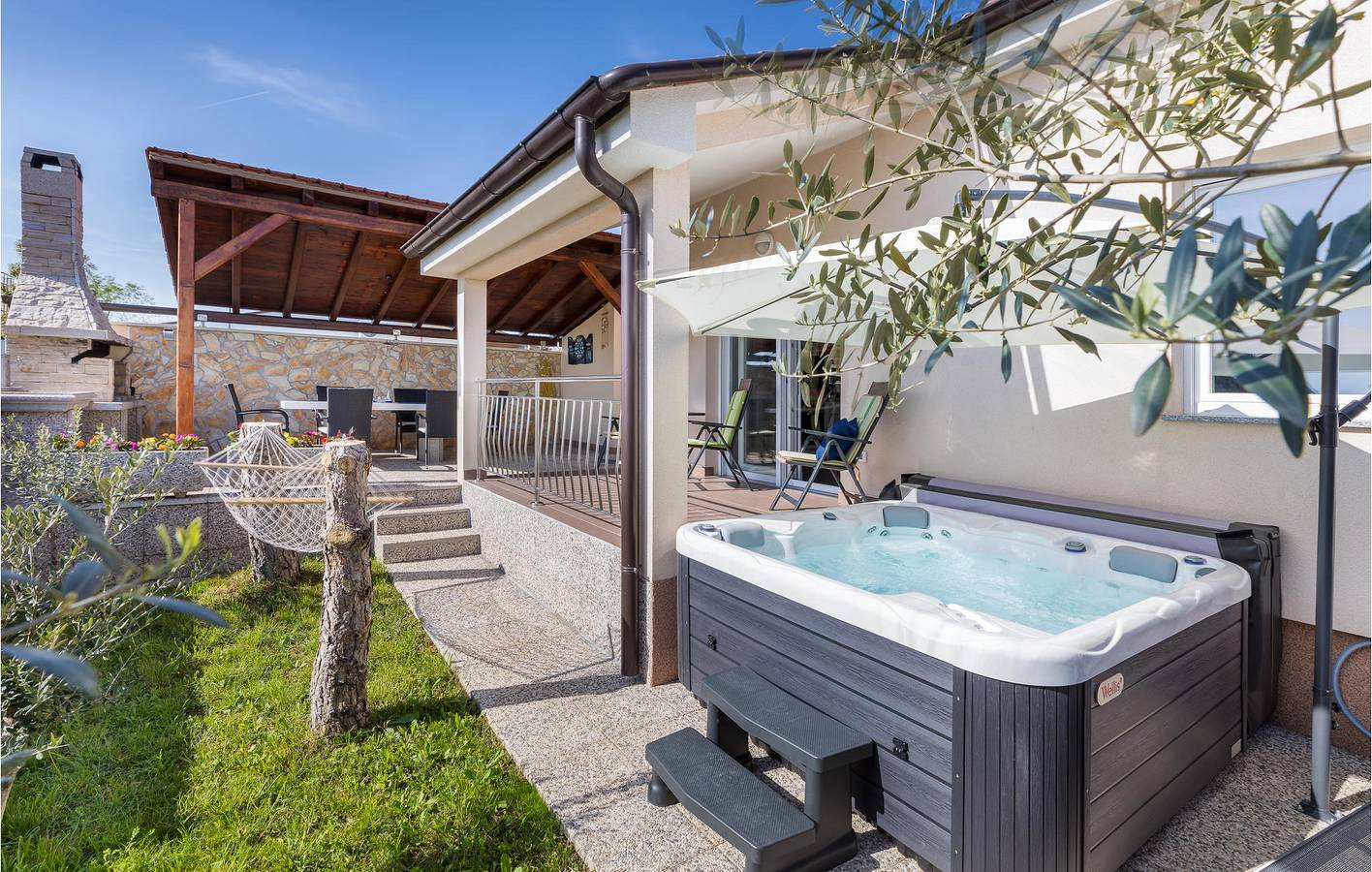 Ferienhaus für 7 Personen mit Terrasse in Valbandon, Südküste Istrien