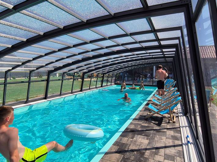 Ferienhaus für 7 Personen, mit Terrasse und Kinderpool, mit Haustier