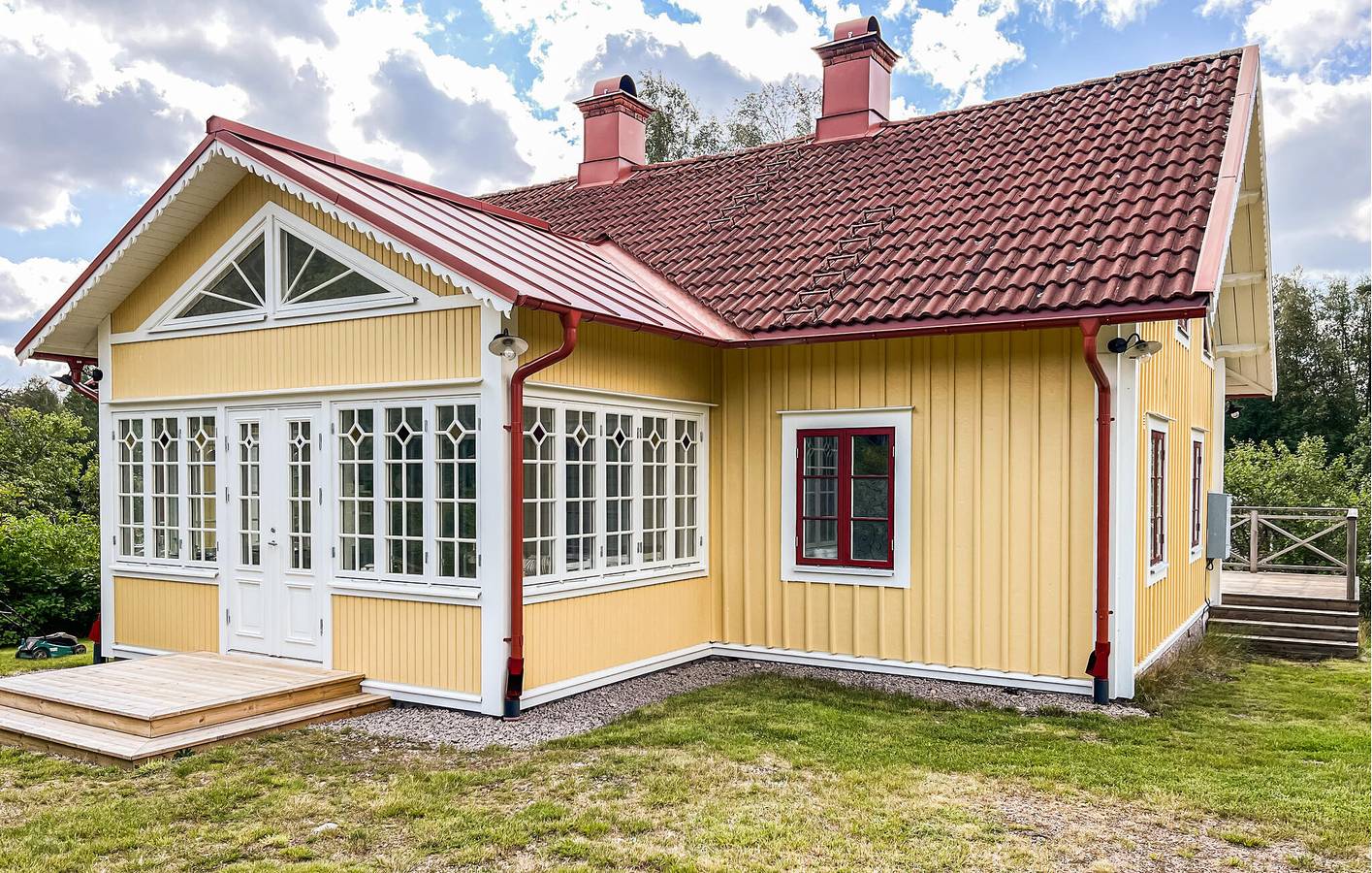 Ferienhaus für 7 Personen mit Terrasse in Kronoberg