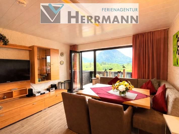 Ferienwohnung für 2 Personen, mit Balkon und Ausblick in Pfronten